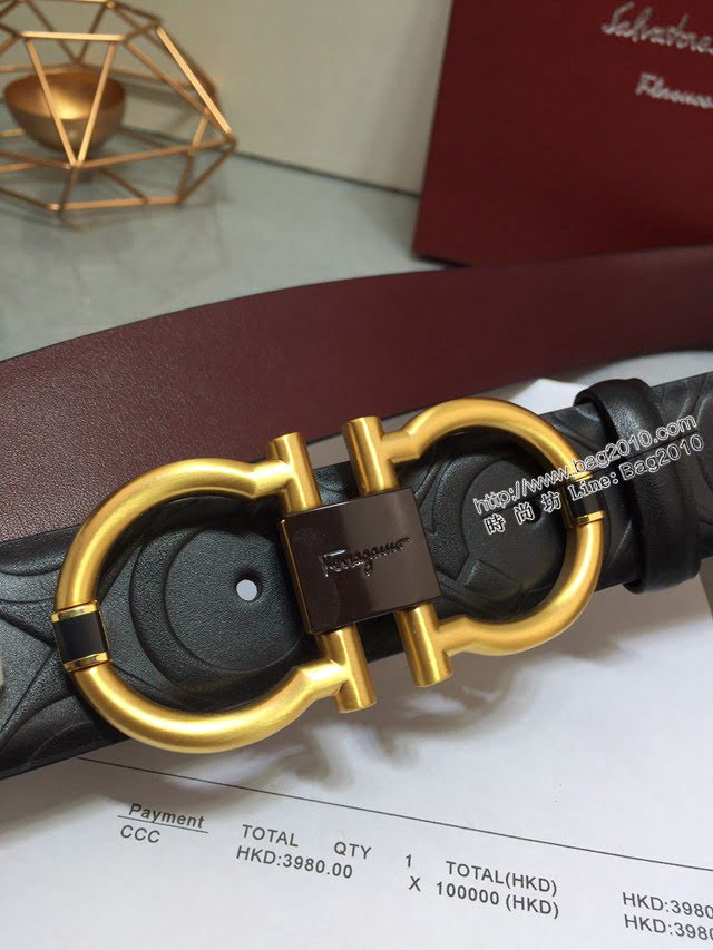 菲拉格慕男士皮帶 Ferragamo雙面牛皮腰帶  jjp2168